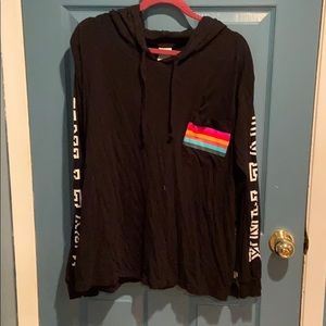 Black long sleeved Pink hoodie